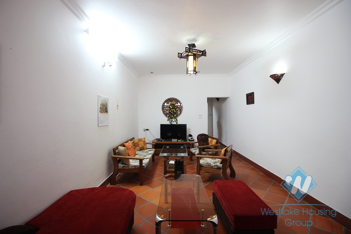 Elegant house with 3 bedroom, front yard and terrace for rent in Ba Dinh, Hanoi